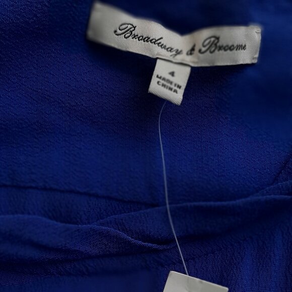 MADEWELL (Broadway and Broome)  - 3/4 Sleeve Dress - Blue - Size 4 - Picture 3 of 5